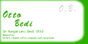 otto bedi business card